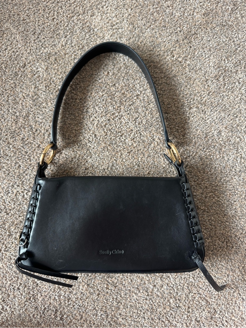 SEE BY CHLOÉ Tilda Baguette in Black